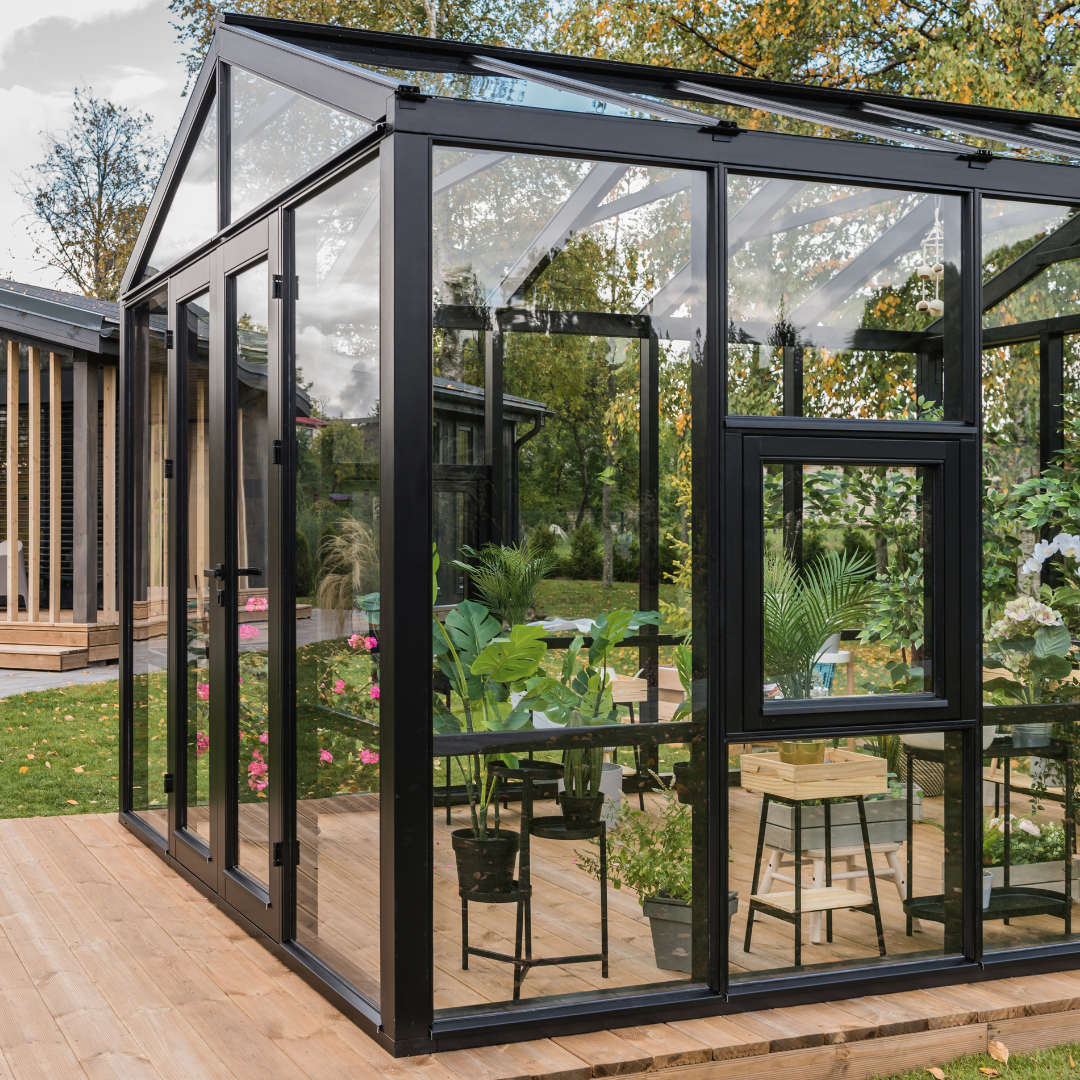 WOODEN greenhouse MODERN | PREMIUM