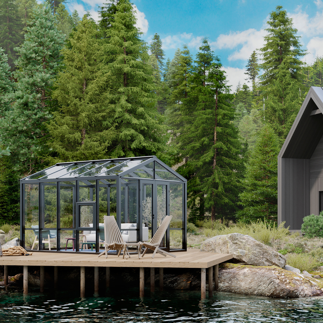 WOODEN greenhouse MODERN | PREMIUM