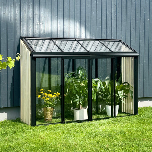 URBAN MINI GARDENER greenhouse with WOODEN elements