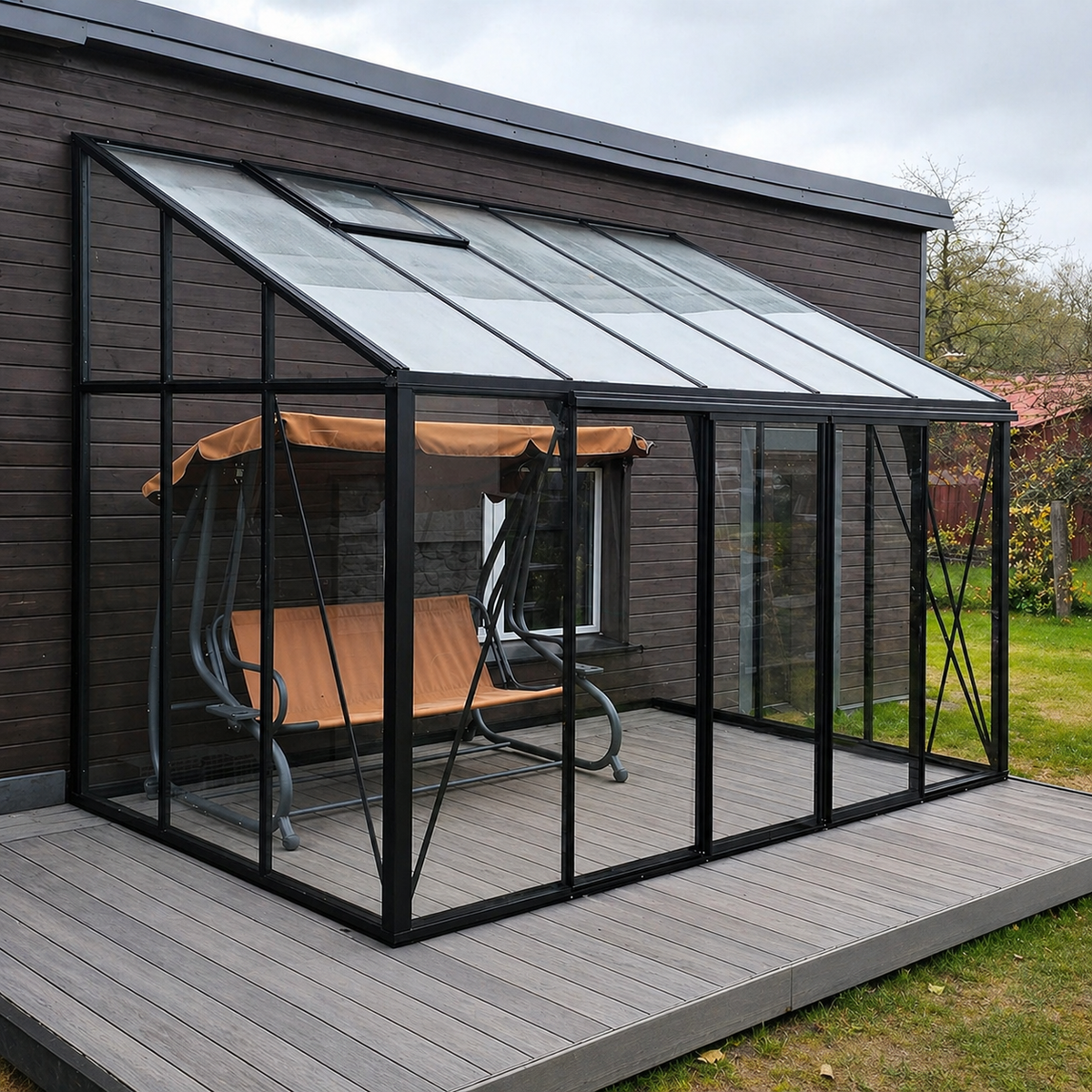 LEAN-TO-WALL greenhouse
