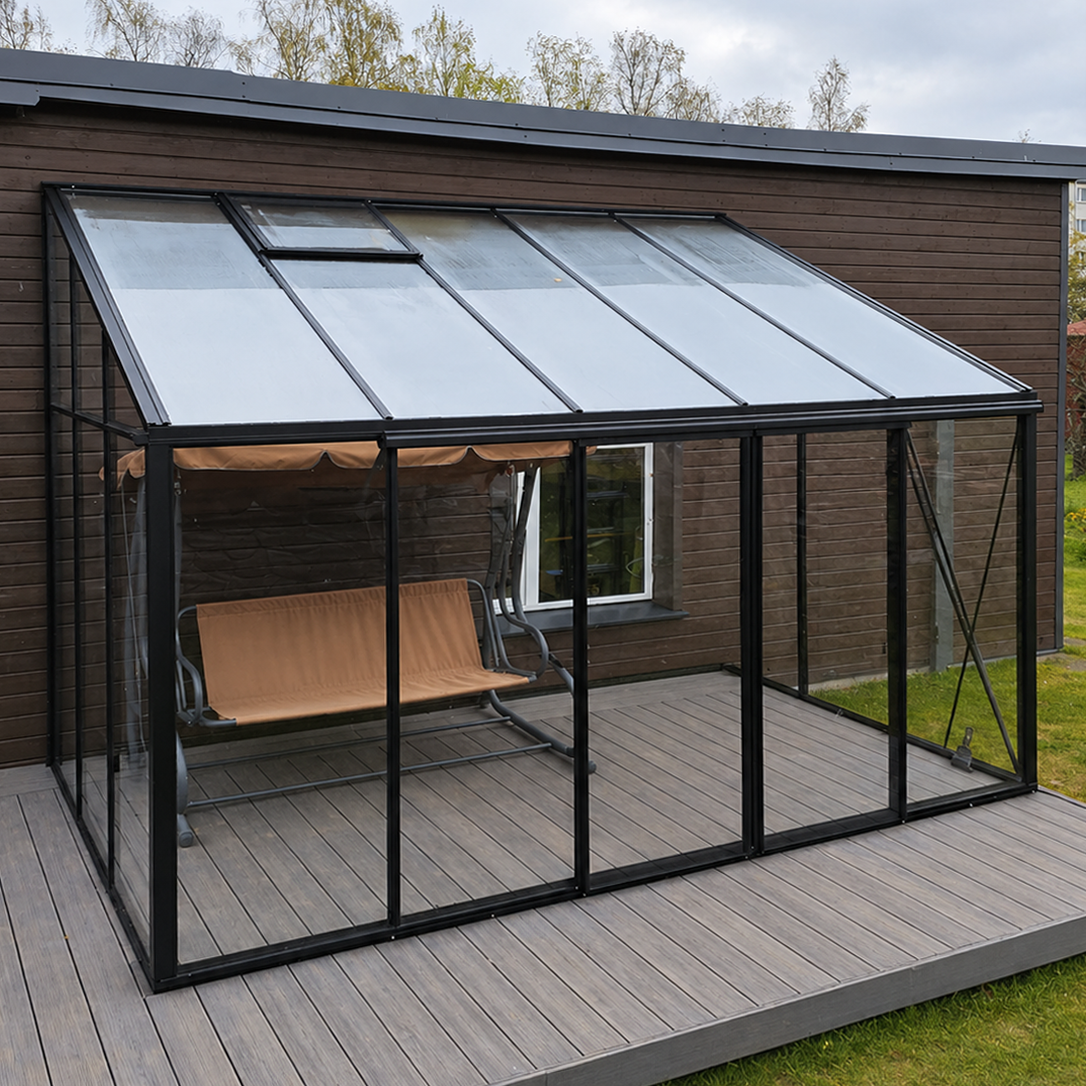 LEAN-TO-WALL greenhouse