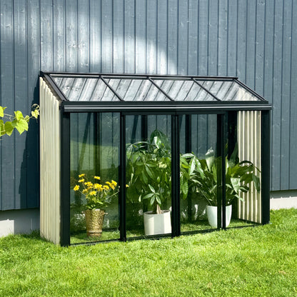 URBAN MINI GARDENER greenhouse with WOODEN elements